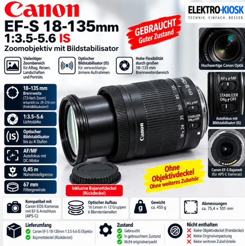Canon zoom lens 135 mm - canon,